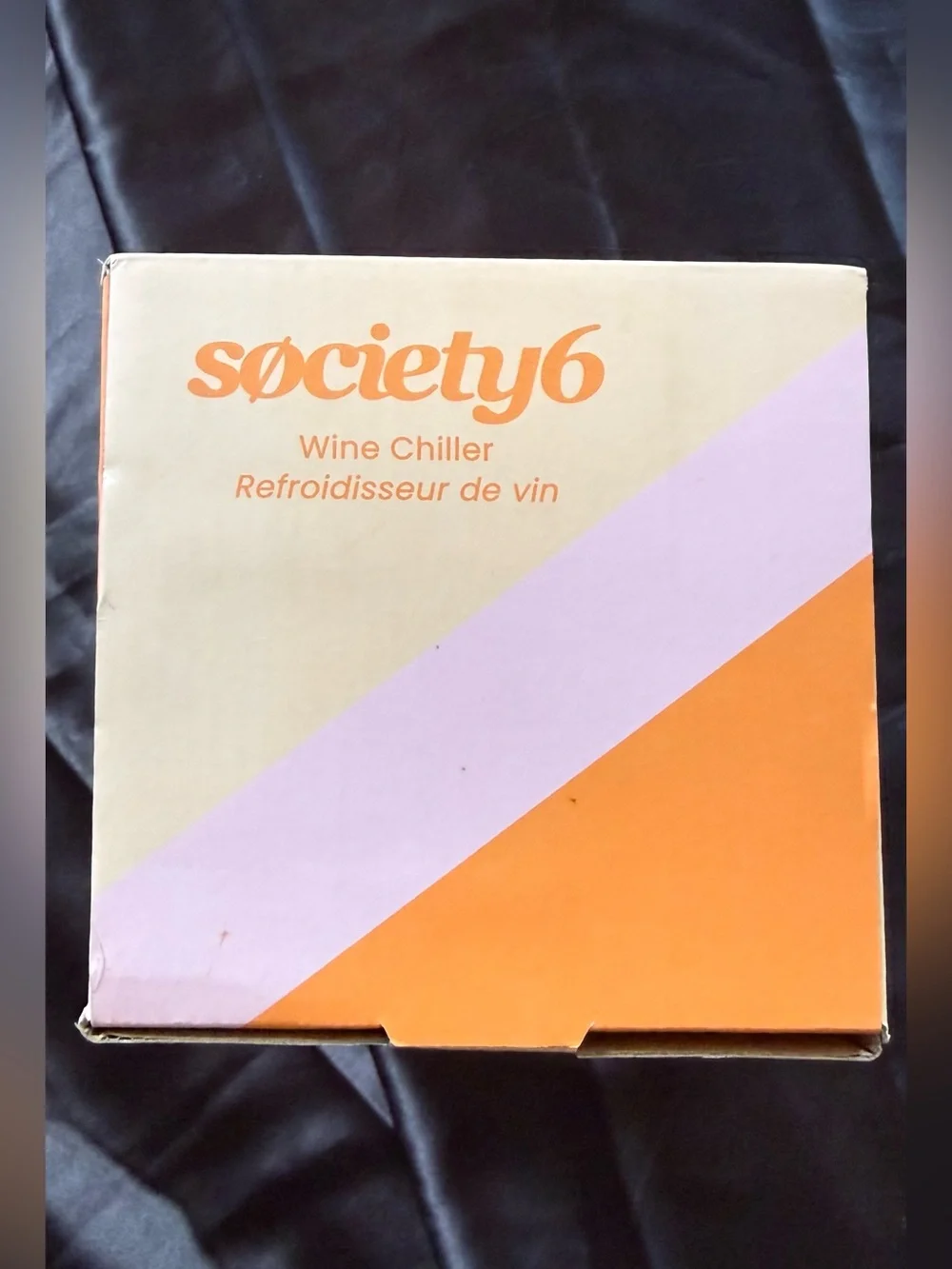 NIB Society 6 Mod Wine Chiller Double Wall Stainless Steel, 4.7” x 7.6”